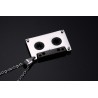 CollarPunk kassettband hänge - rostfritt stål halsband - unisex