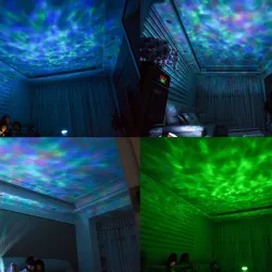 Ocean-aallot - tähtitaivas - USB LED Night Light - projektori