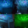 Ocean-aallot - tähtitaivas - USB LED Night Light - projektori