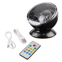 Ocean-aallot - tähtitaivas - USB LED Night Light - projektori