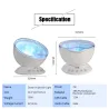 Ocean-aallot - tähtitaivas - USB LED Night Light - projektori