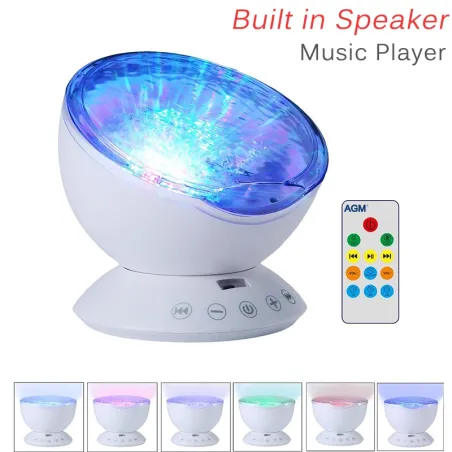 Ocean-aallot - tähtitaivas - USB LED Night Light - projektori