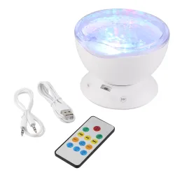 Ocean waves - starry sky - USB LED night light - projector