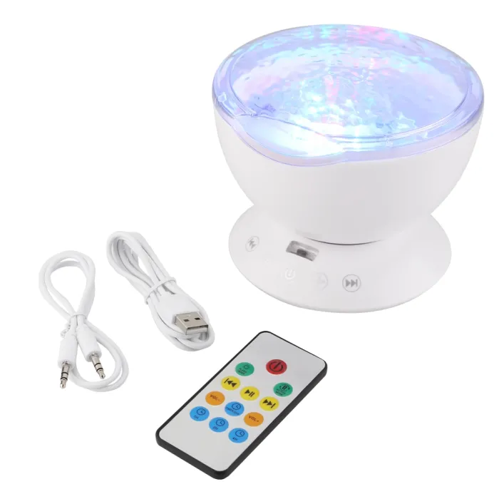 Ocean waves - starry sky - USB LED night light - projector