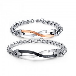Stainless Steel Couples Bracelet