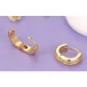 Boucles d'oreilles rondes en or