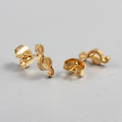 Boucles d'oreilles en marque d'or