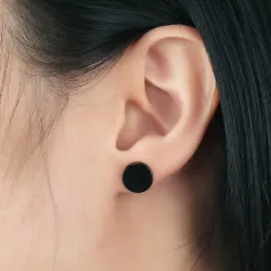Black & Silver Stud Earrings Näytä tarkat tiedot