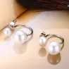 Boucles d'oreilles double perle