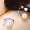 Boucles d'oreilles double perle