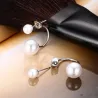 Boucles d'oreilles double perle