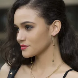Ball Hoops Long EarringOorbellen