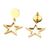 Gold Five-point Stars EarringsOorbellen