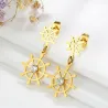Hollow Rudder Design Boucles d'oreilles
