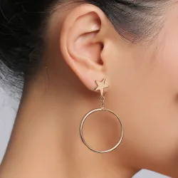 AretesStar & Moon Asymmetric Pendientes
