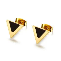 Triangle örhängen & halsband - smycken set