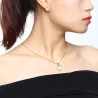 Conjuntos de joyasCollar de forma de corazón  Pendientes Juego de joyas