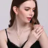 Pyöreä Pearl & Gold Jewellery Set