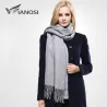 Lyx bomull vinter scarf - premium kvalitet