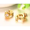 AretesPendientes de oro con zirconia