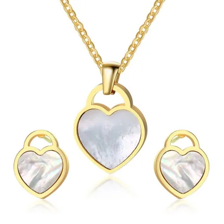 Hartvorm Ketting & Oorbellen SieradensetSieradensets
