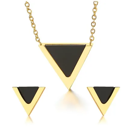 Conjuntos de joyasPendientes Triangle & collar - conjunto de joyas