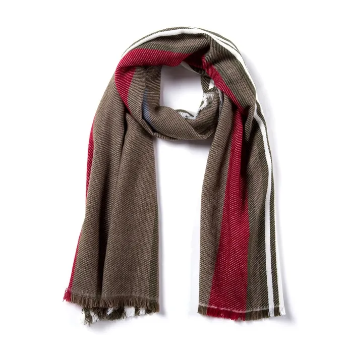 PañuelosStriped invierno bufanda suave Shawl