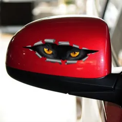3D peeking kissa silmät - vinyyli auto tarra
