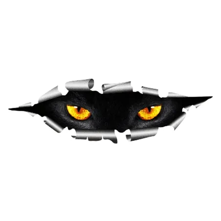 Pegatinas3D ojos de gato pareado - pegatina de coche vinilo - impermeable