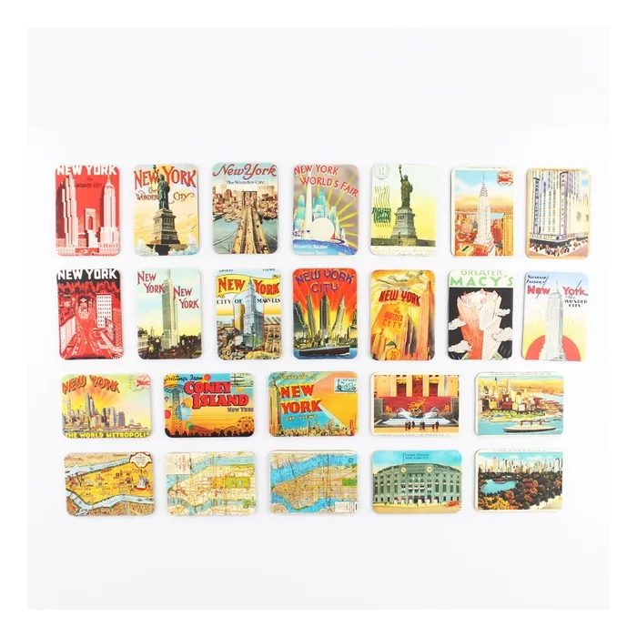 New York themes - fridge magnets - 24 piecesFridge magnets