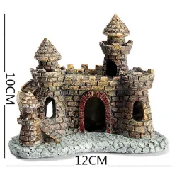 Kala Tank Aquarium Resinin linna Tower Ornament