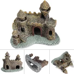 Kala Tank Aquarium Resinin linna Tower Ornament