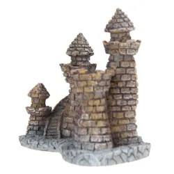 Kala Tank Aquarium Resinin linna Tower Ornament