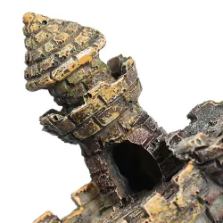 Kala Tank Aquarium Resinin linna Tower Ornament