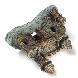 Kala Tank Aquarium Resinin linna Tower Ornament