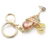 Wine Glass Cup & Lemon Crystal Keychain Keyring Näytä tarkat tiedot