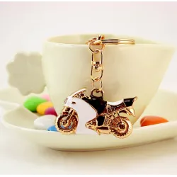 Chaveiro de cristal de esmalte de motocicleta