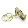 llaveroBolso de leopardo de cristal - llavero