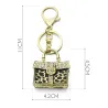 Sac à main cristal léopard - porte-clés