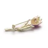 Elegantti kristalli tulppaanin brooch