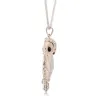 Crystal owl pendant halsband