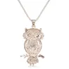 Crystal owl pendant halsband