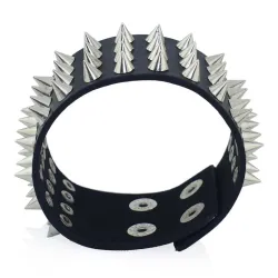 4 Row Rivet Stud Leather Bracelet Unisex
