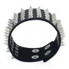 PulseraFour Row Rivet Stud pulsera de cuero Unisex