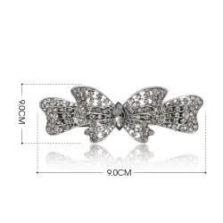 Bowknot Schmetterling Kristall Haar Clip Haarnadel