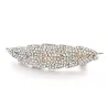 Fashion Metal Leaf muokkaa hiustenleipää Crystal Hairpin