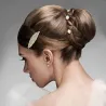 Fashion Metal Leaf muokkaa hiustenleipää Crystal Hairpin