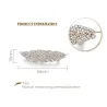 Fashion Metal Leaf muokkaa hiustenleipää Crystal Hairpin