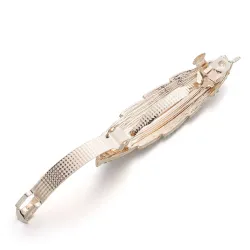 Fashion Metal Leaf muokkaa hiustenleipää Crystal Hairpin