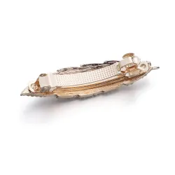 Fashion Metal Leaf muokkaa hiustenleipää Crystal Hairpin